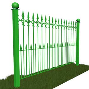 Ковано сварной забор