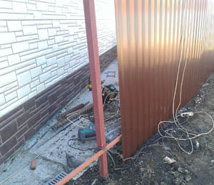 Столбы забора