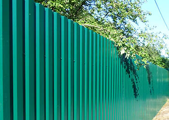 Забор из профнастила Спб