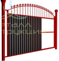 Комбинированный забор с ковкой