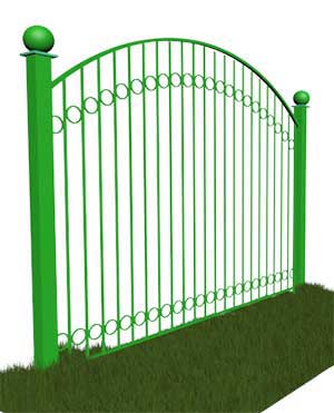 Ковано сварной забор КСЗ-02