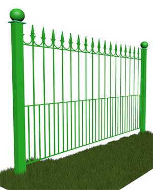 Ковано сварной забор 03