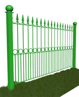 Ковано сварной забор КСЗ-04