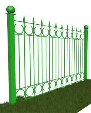 Ковано сварной забор КСЗ-06