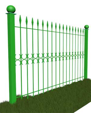 Ковано сварной забор КСЗ-07