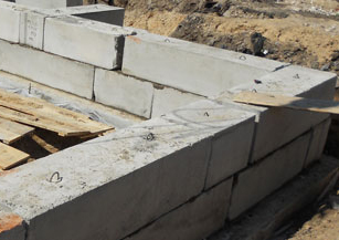 Сборный ленточный фундамент