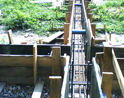 Строительство ленточного фундамента