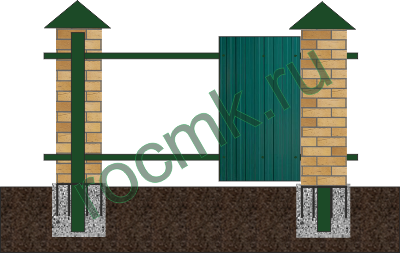 Кирпичные столбы 