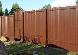 Забор из профнастила