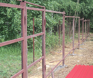 Установка забора