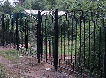 Сварной забор на даче