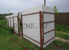 Распашные ворота установка