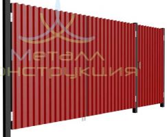 Распашные ворота и калитка