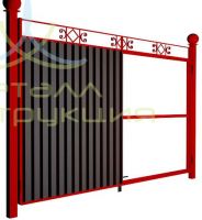 Распашные комбинированные ворота