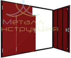 Гаражные ворота с калиткой